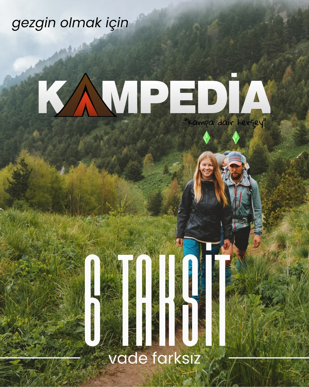 Kampedia doğa yürüyüşü kampanya görseli